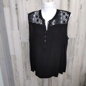 Elegant Black Lace Women's Blouse